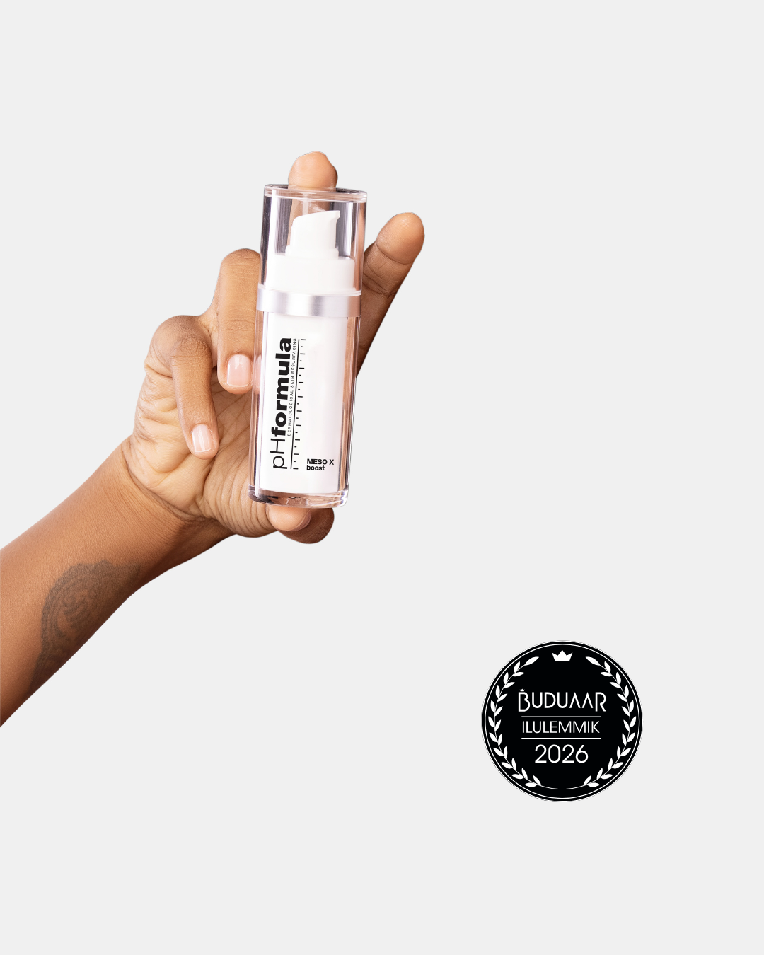pHformula MESO X Boost – Buduaar 2026 Ilulemmiku tiitel professionaalse salongikosmeetika kategoorias.
